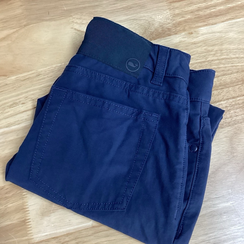 Boy Vineyard Vines‎ On The Go 5 Pocket Pants- Navy- 10